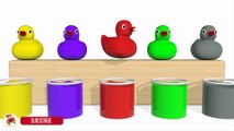 Learn Colors with Surprise Eggs Ducks for Children, Toddlers - Learn Colours For Kids With Ducks