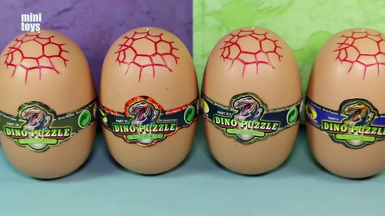 Dinosaur Toys Dino Puzzle 3D in Jurassic Eggs T-Rex Plesiosaurus Ankylosaurus Stegosaurus