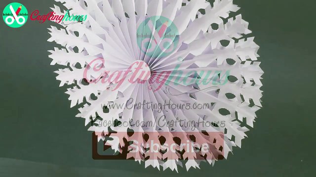 Paper Snowflakes Hanging Decorations - How to Make 3D Paper Snowflakes Easily