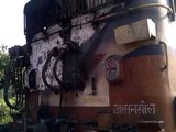 Naxali put fire in rail engine in Bokaro