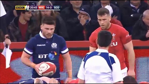 Les mêlées de l'Ecosse face au Pays de Galles