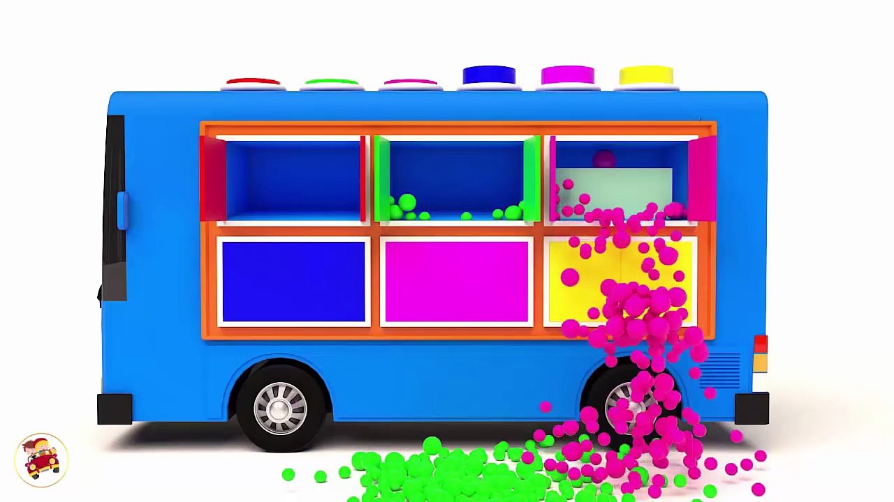 Learn Colors With Ice Cream Kid Bus  for Kids Children Toddlers - Learning Videos For Kids