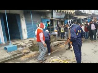 While cooking cylinder fire