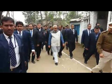 CM nitish kumar visited supaul, invited for human chain on 21 december