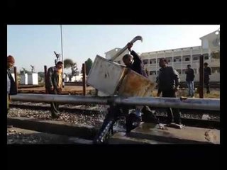 Lalkuan shedding thousands of liters of diesel at the station in the groove