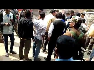 truck burnt after death of child in bihar