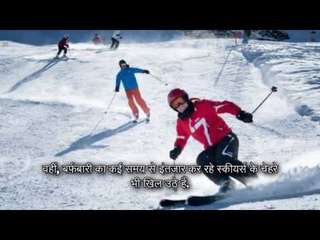 summer knocks at the door of field area snowfall in uttarakhand