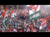 Congress Vice president Rahul gandhi and UP CM Akhilesh joint road show at allahabad