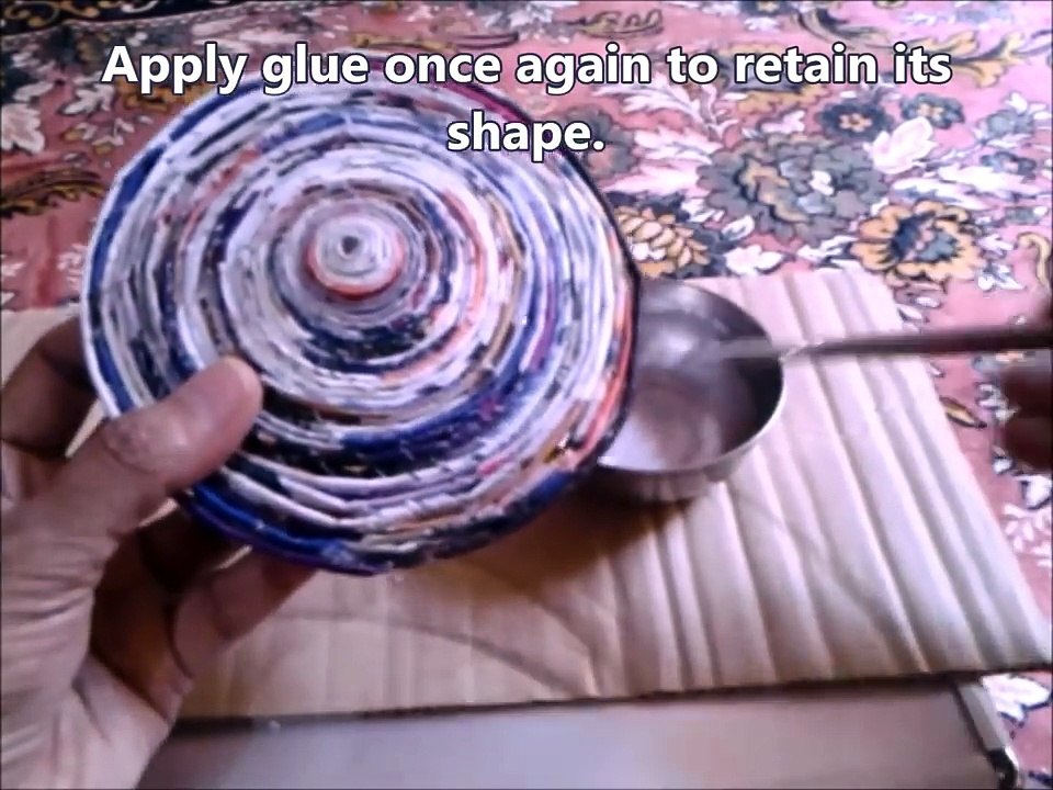 Best Out Of Waste Paper 3 tier Wall Hanging flower basket