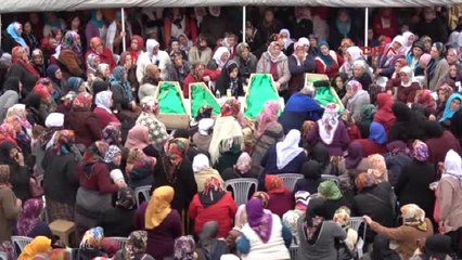 Trabzon Almanya'da Ölen Trabzonlu Aile Son Yolculuğuna Uğurlandı