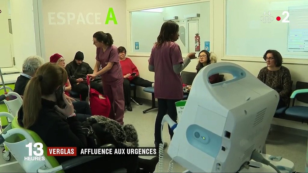 Verglas : affluence aux urgences