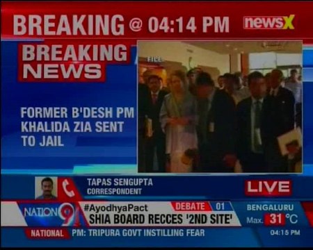 Bangladesh court awards 5-year jail term to ex-PM Khaleda Zia in corruption case; nation on high alert