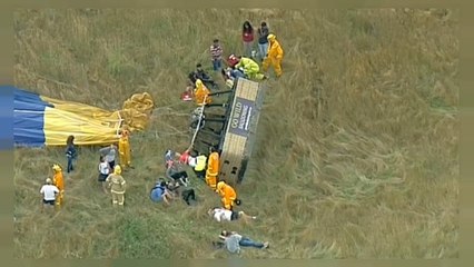 Ballon-Bruchlandung: Sieben Verletzte