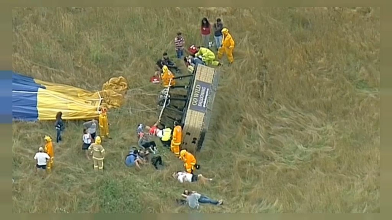 Ballon-Bruchlandung: Sieben Verletzte