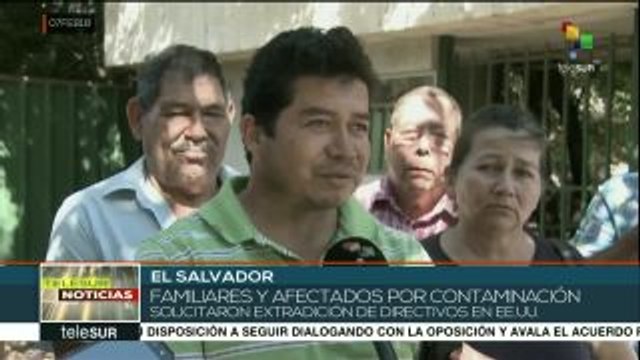 El Salvador: afectados por plomo piden a EEUU extraditar a implicados