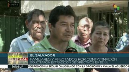 El Salvador: afectados por plomo piden a EEUU extraditar a implicados