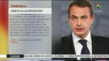 Zapatero exhorta a la oposición venezolana a firmar el acuerdo