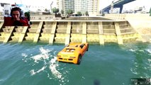 GTA 5 STUNTS - Stunting For Dummies - CARS FLYING OVER WATER - Episode 6