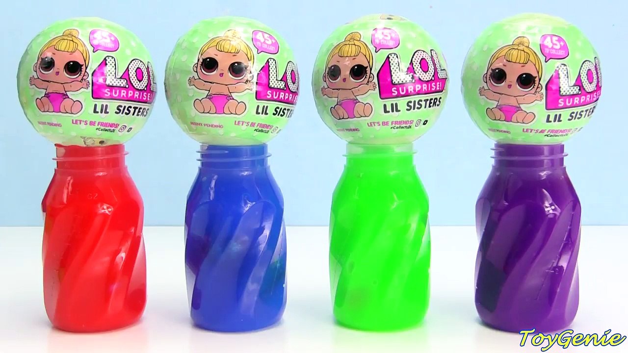 LOL Series 2 Lil Sisters with Baby Bottles Slime Surprises
