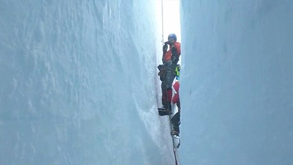 Oh You Know, Casually Chilling Inside A Crevasse