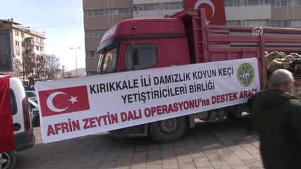 Çiftçilerden Zeytin Dalı Harekatı'na "Kurban" Desteği