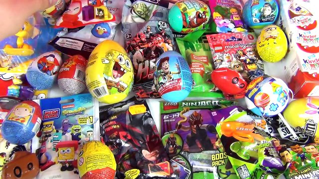 Cars Ben10 Angry Birds SpongeBob ToysStory Lego Minifigures Kinder Surprise Eggs TheSurpriseEggs