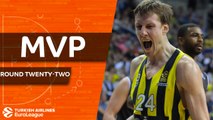 Turkish Airlines EuroLeague Regular Season Round 22 MVP: Jan Vesely, Fenerbahce Dogus Istanbul