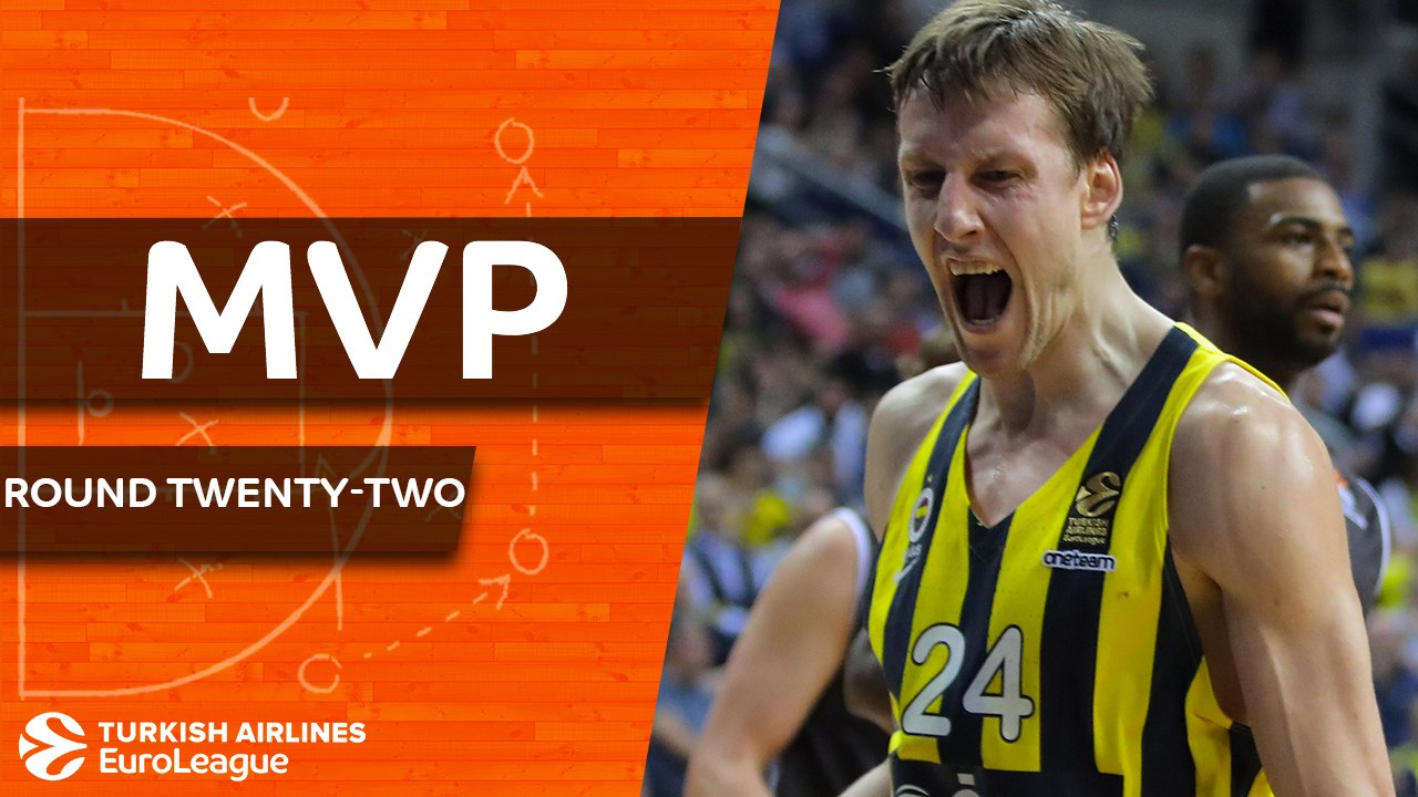 Turkish Airlines EuroLeague Regular Season Round 22 MVP: Jan Vesely, Fenerbahce Dogus Istanbul