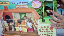 Sylvanian Families Calico Critters Brick Oven Bakery Hedgehog Unboxing Review Setup - Kids Toys