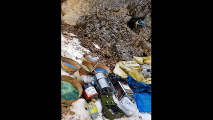 Tunceli'de terör operasyonu... Patlayıcı yapımında kullanılan makine öğütücü mikser ele geçirildi