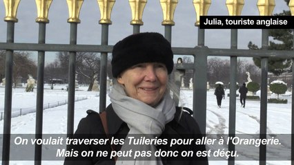 Neige et verglas à Paris: fermeture du jardin des Tuileries