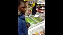 kid tries to steal from store, gets caught in the act..