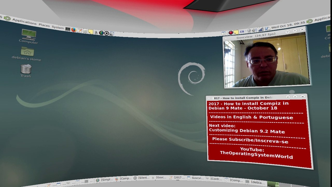 2017 - How to install Compiz in Debian 9 Mate - October 18
