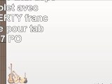 DURAGADGET Etui aspect cuir violet avec clavier AZERTY français intégré pour tablette 7