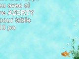 DURAGADGET Etui aspect cuir bleu avec clavier intégré AZERTY français pour tablettes 10