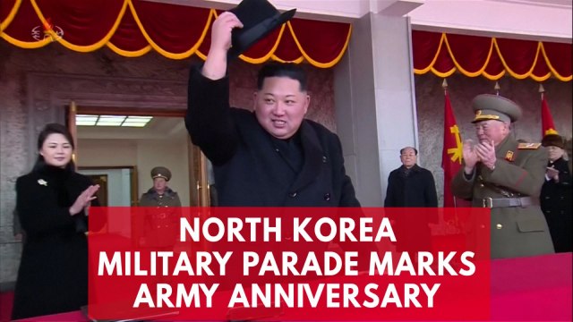 North Korea holds military parade to mark army anniversary