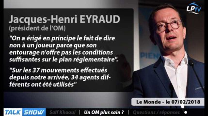 Talk Show du 08/01, partie 6 : un OM plus sain ?