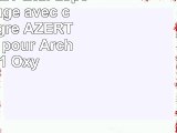 DURAGADGET Etui aspect cuir rouge avec clavier intégré AZERTY français pour Archos 101