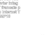 Etui aspect cuir rose avec clavier intégré AZERTY français pour MpMan Internet Tablet