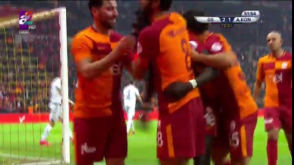 Mario Gomez Goal - Galatasaray vs Akhisar Konyaspor 2-1 08.02.2018 (HD)