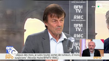 Nicolas Hulot face aux rumeurs de harcèlement - C à Vous - 08/02/2018
