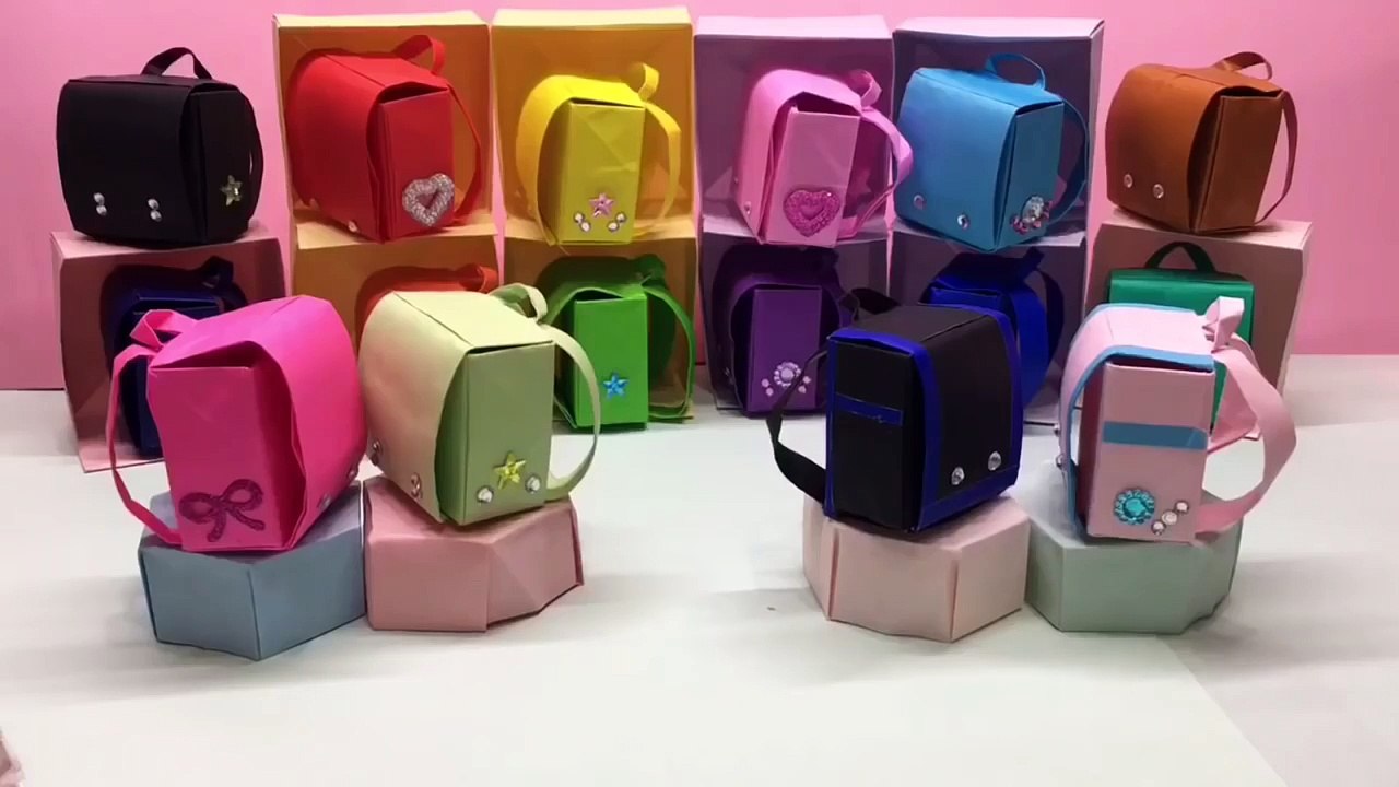 折り紙ランドセル カラフルなランドセル ごっこ遊びをしよう！