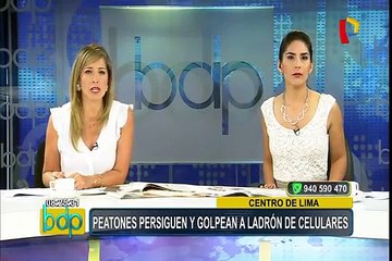 SMP: mujer persigue y detiene a ladrones que le robaron su cartera