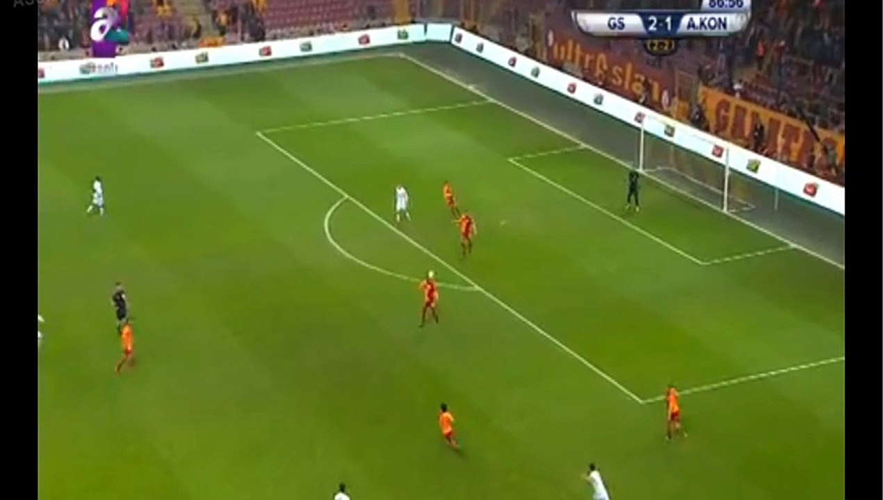 Bafétimbi Gomis Goal HD - Galatasaray 3-1 Konyaspor 08.02.2018