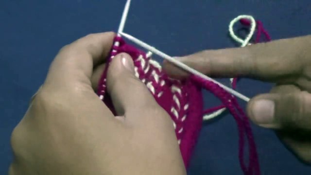 Knitting Pattern / Stitch Design # 5 - Hindi - बुनाई डिजाइन - breaded design