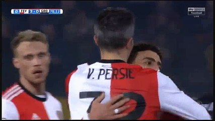 Robin van Persie  SUPER Goal HD - Feyenoord	3-0	Groningen 08.02.2018