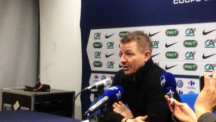 Coupe de France : la réaction d'Olivier Guégan après GF38 - Strasbourg (0-3)