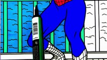 Coloring Page SPIDER-MAN l Coloring Markers Videos For Children Learn Colors kids colos Homecoming