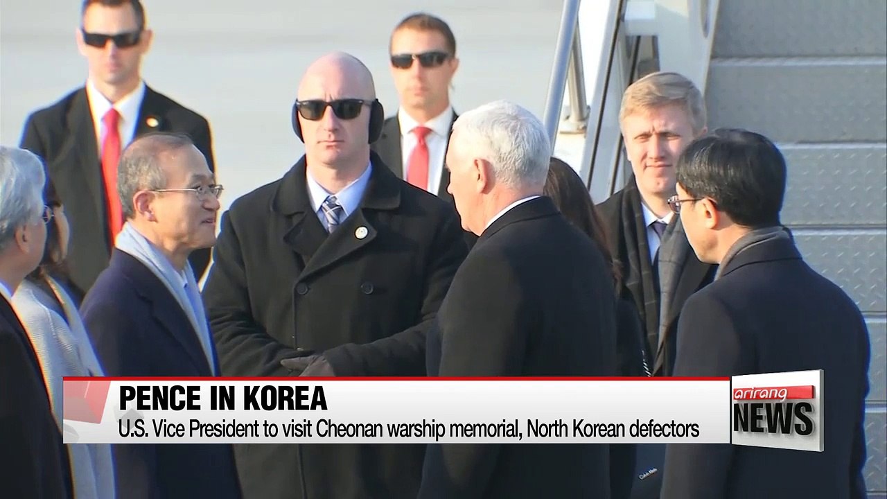 Pence to visit Cheonan warship memorial ahead of PyeongChang opening ceremony