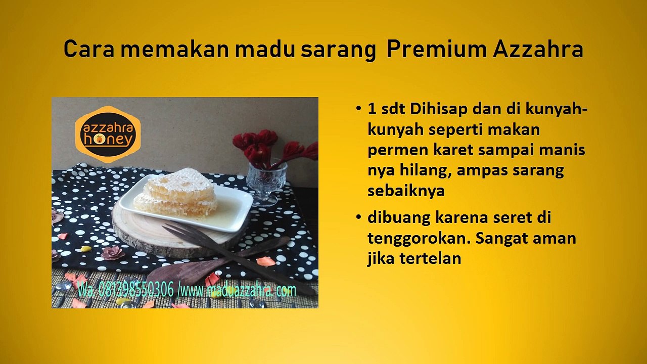 Garansi Uang Kembali, WA +62 813-9855-0306, Madu dari sarang